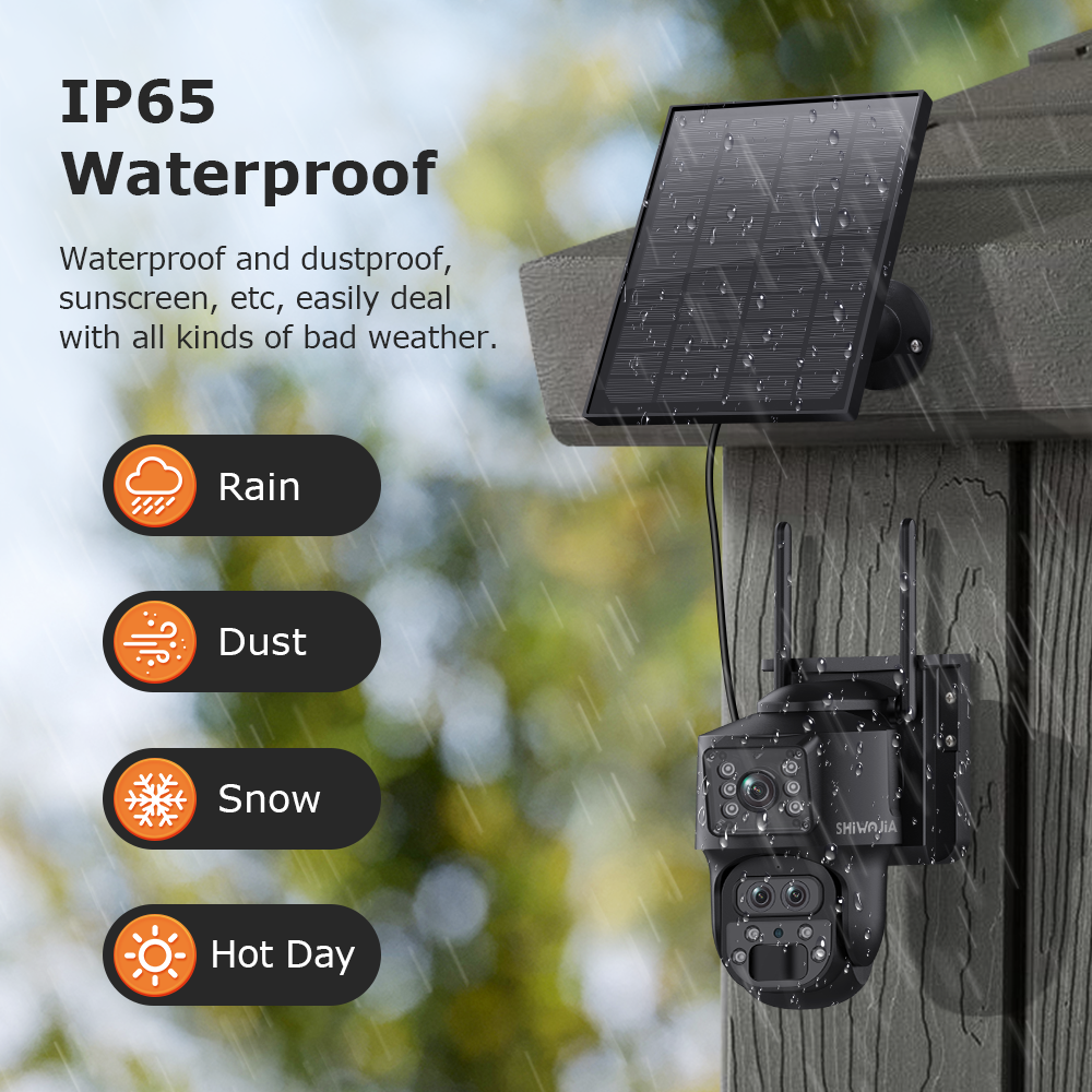 SHIWOJIA 15X ZOOM Solar Camera - Home Security Outdoor Camera System avaliação e preço