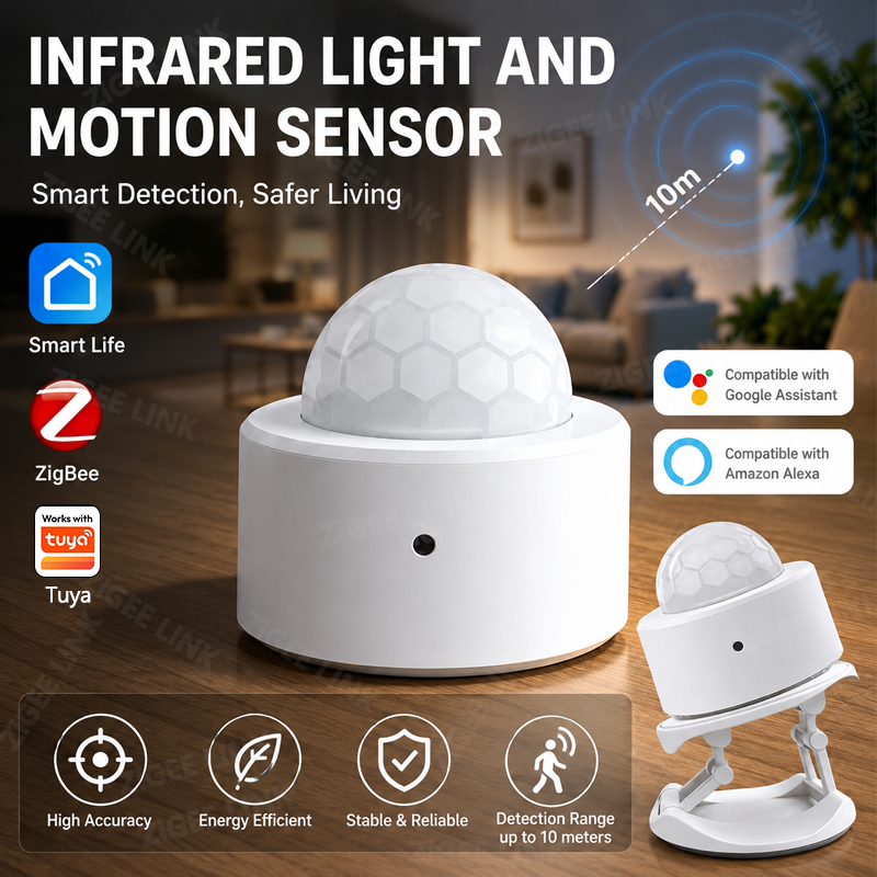 ZigBee 3.0 PIR Motion Sensor W - Home Security Device avaliação e preço