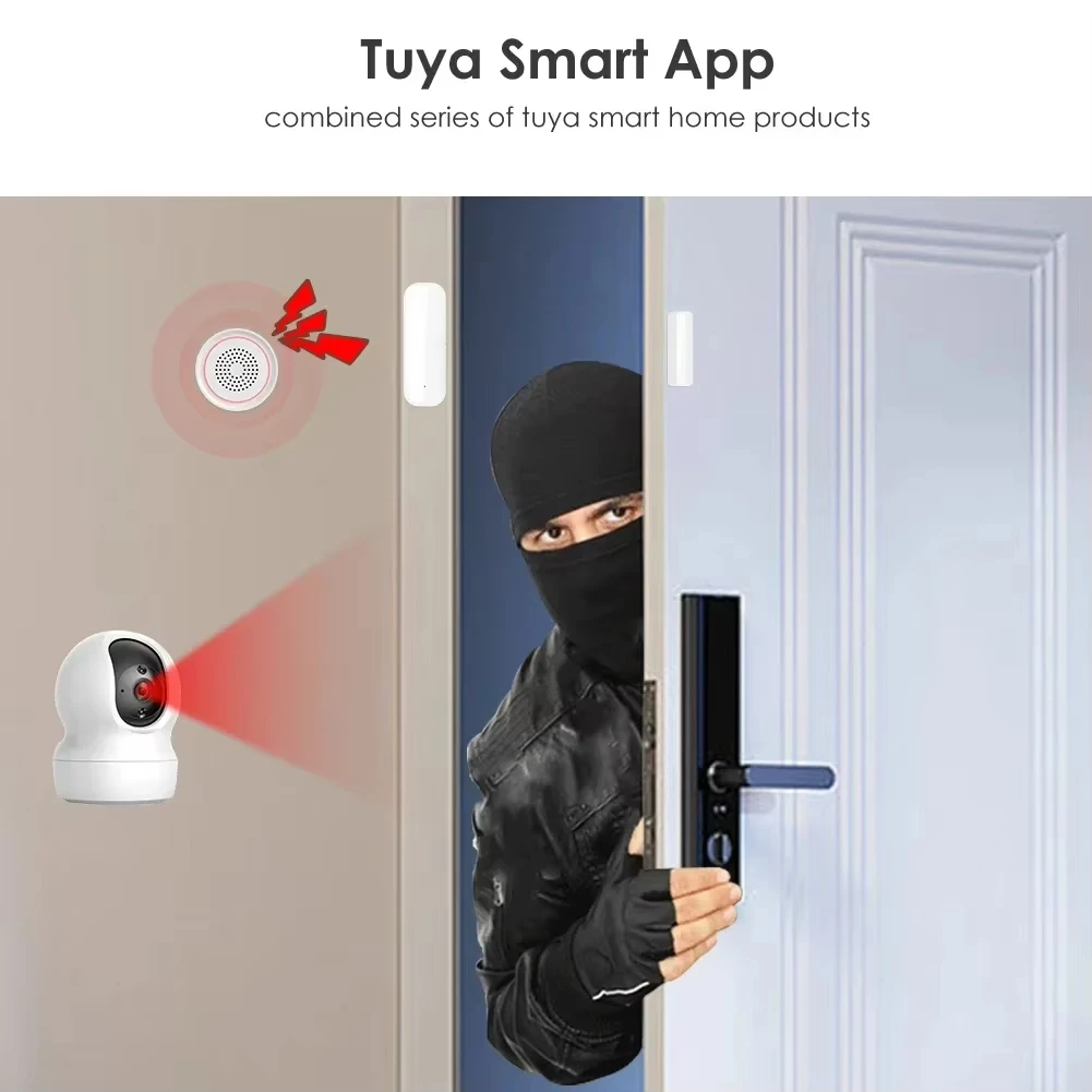 Tuya Zigbee/WiFi Magnetic Door - Window Alarm Sensor avaliação e preço