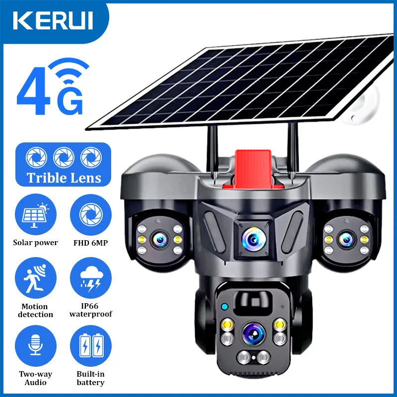 KERUI V380 Pro Outdoor PTZ 6MP - Home Security Services avaliação e preço