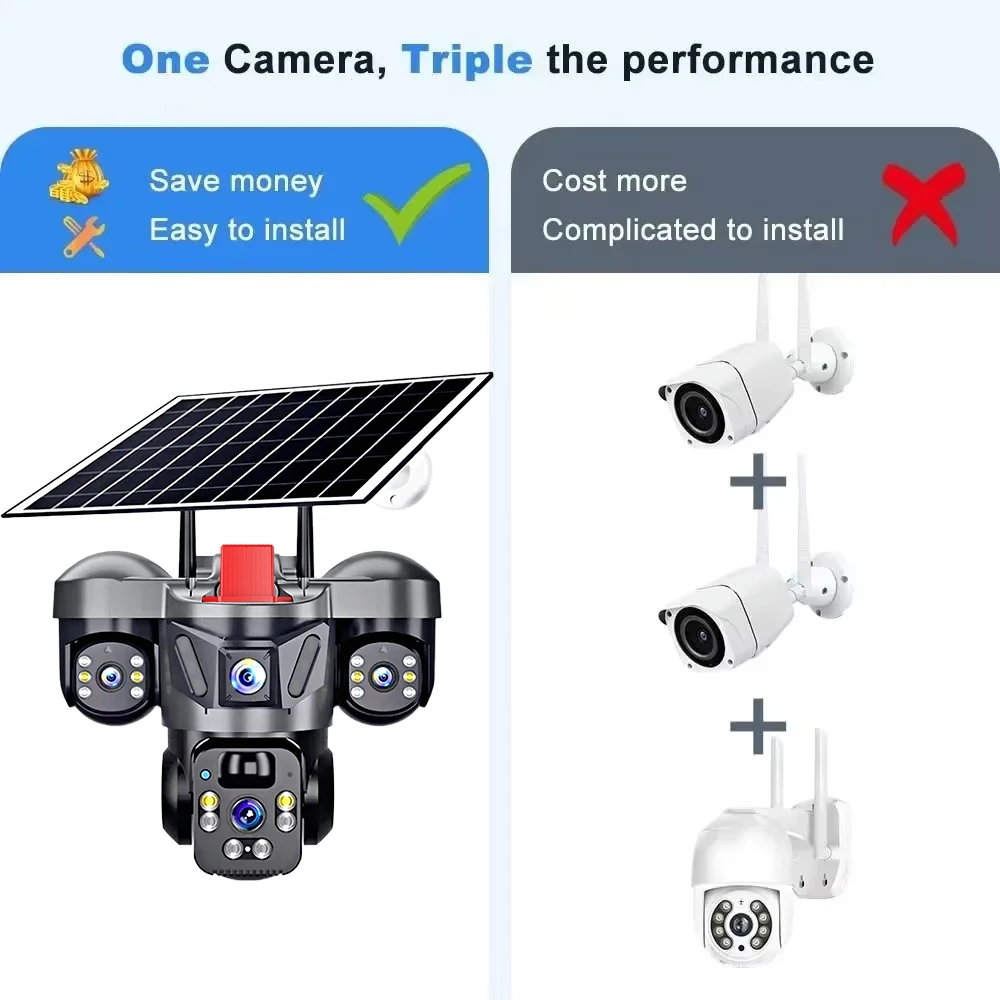 KERUI V380 Pro Outdoor PTZ 6MP - Home Security Services avaliação e preço