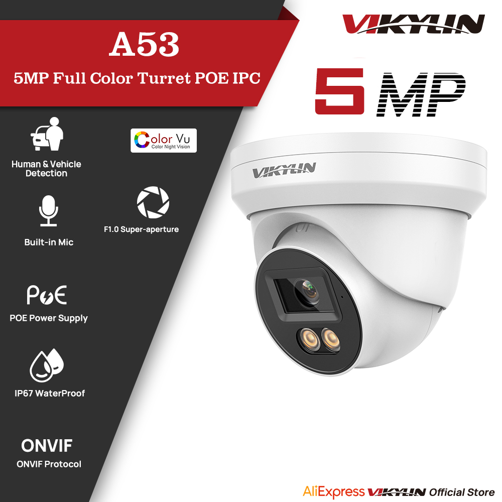 VIKYLIN 5MP IP Security Camera - Home Security Service avaliação e preço