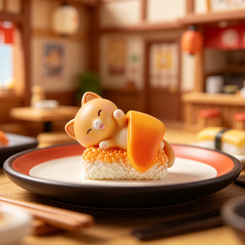 Sushi Cat Blind Box Cartoon Fi - Home Security Packages avaliação e preço