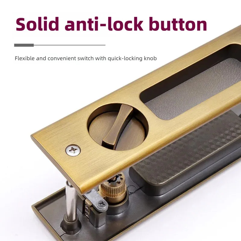 Heavy-Duty Black Sliding Door  - Home Security Locks For Doors avaliação e preço