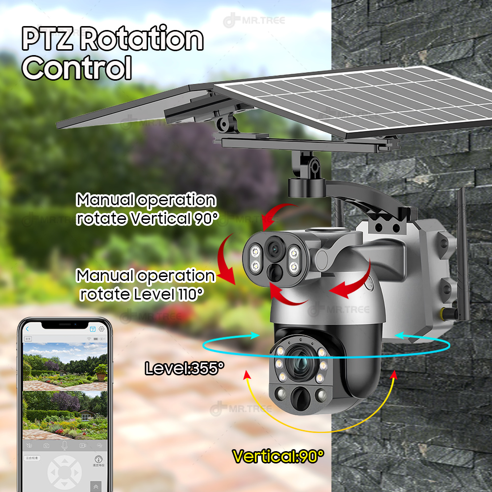 4K 50X Optical Zoom Dual Lens  - Home Security Outdoor Camera System avaliação e preço