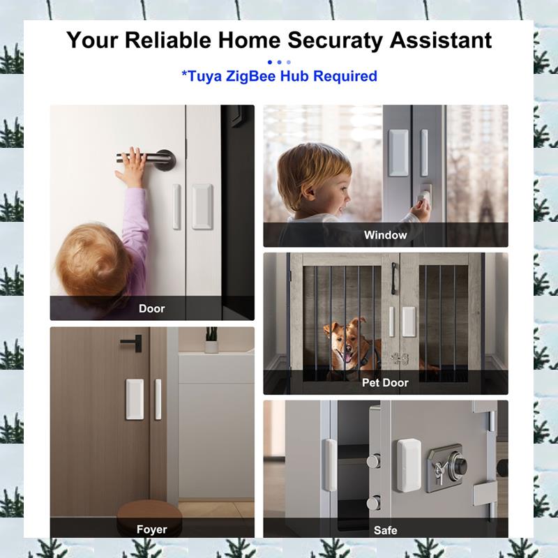ABLG Tuya Zigbee Door Sensor W - Window Alarm Sensor avaliação e preço
