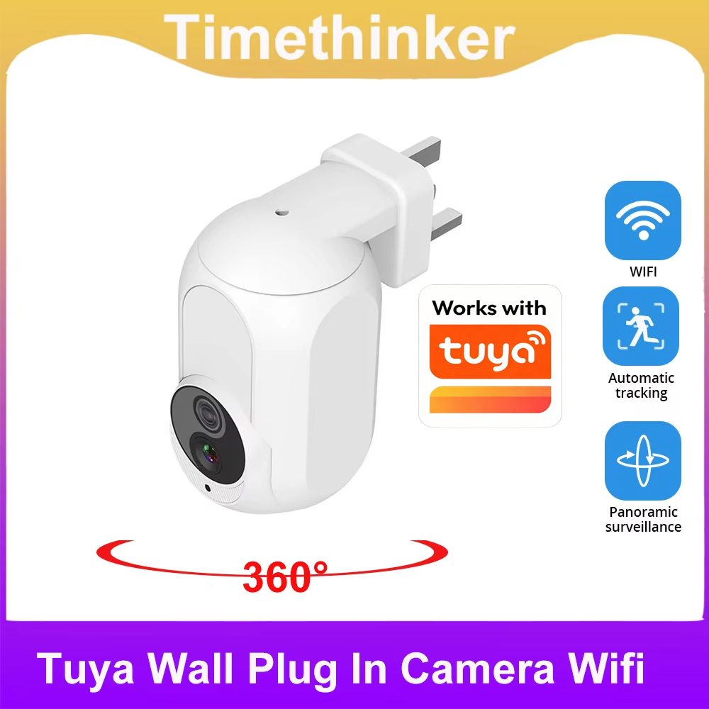 Tuya Wall Plug In Camera Wifi  - Home Security Beams avaliação e preço