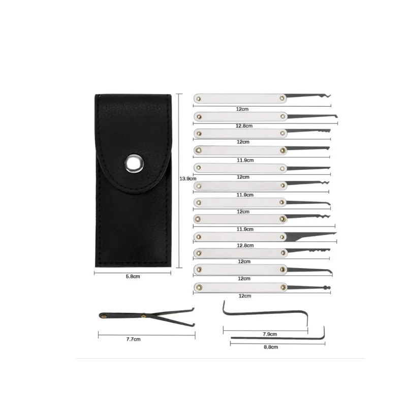 15pcs Kit Multi functional Too - Lock Picking Set avaliação e preço