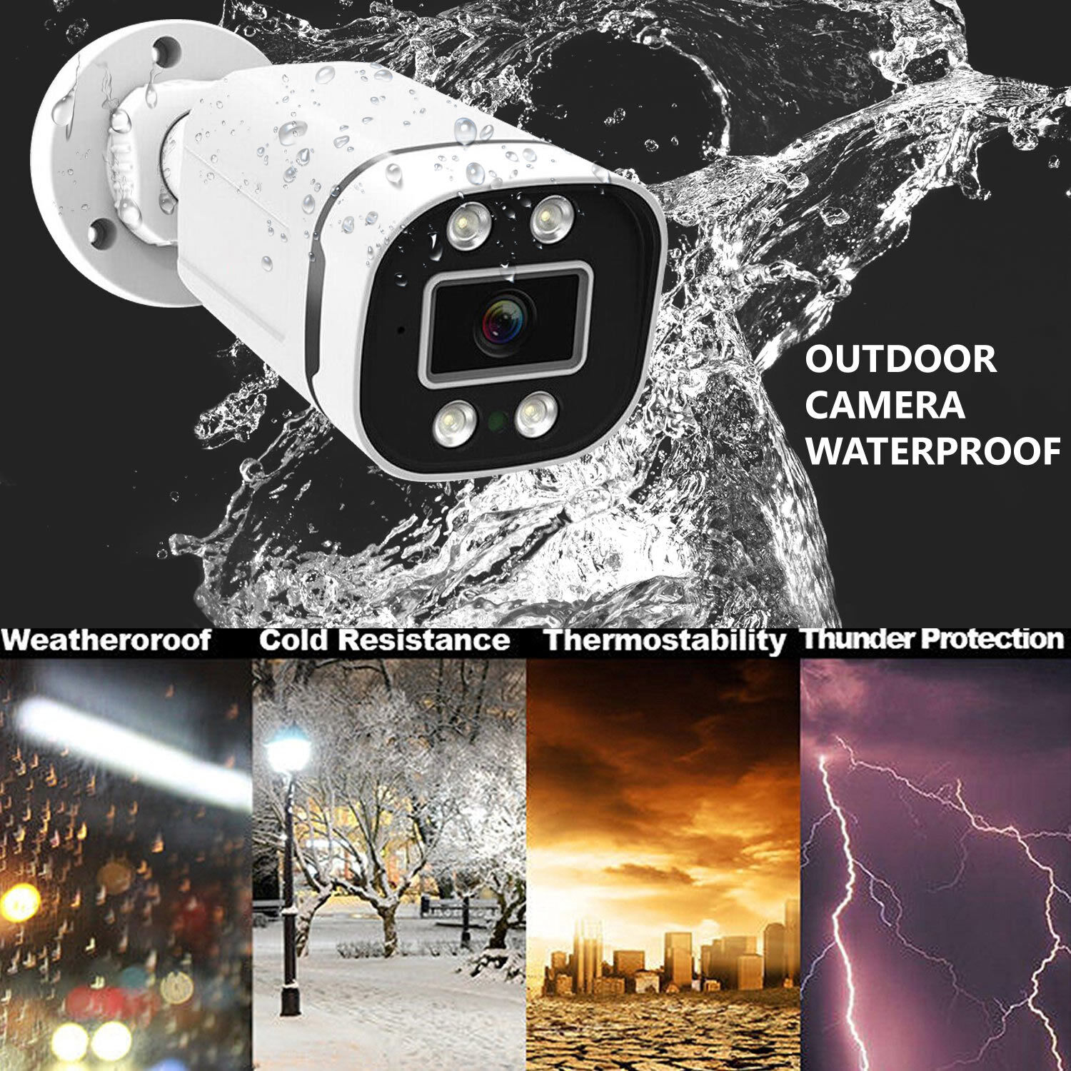 4CH 8CH AHD 2MP 5MP AHD Outdoo - Home Security Outdoor Camera System avaliação e preço