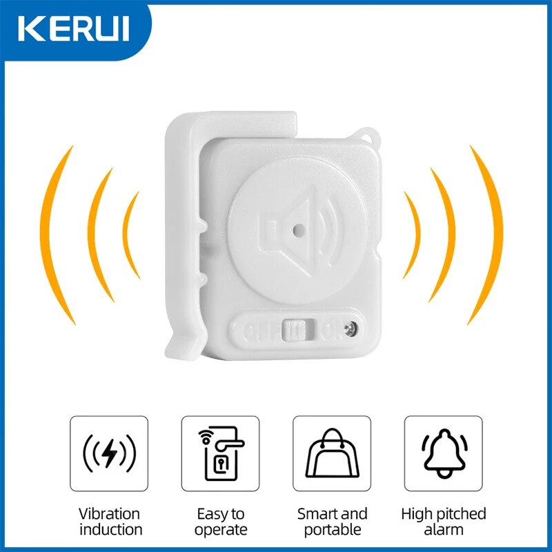 KERUI Wireless Vibration Alarm - Window Alarm Sensor avaliação e preço