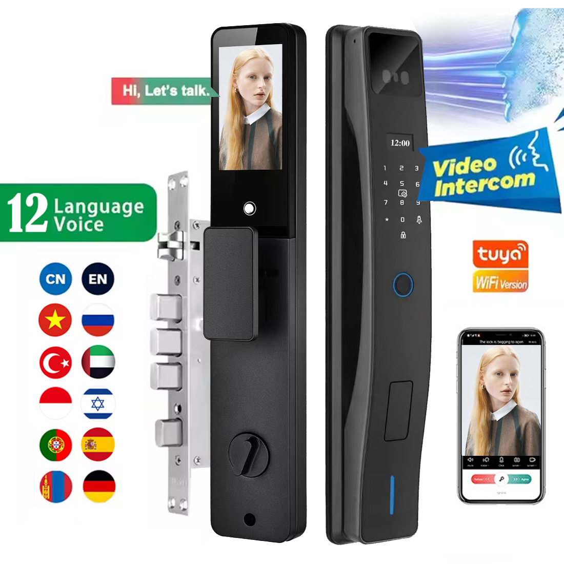 Smart Electronic Door Lock Pas - Home Security Locks For Doors avaliação e preço