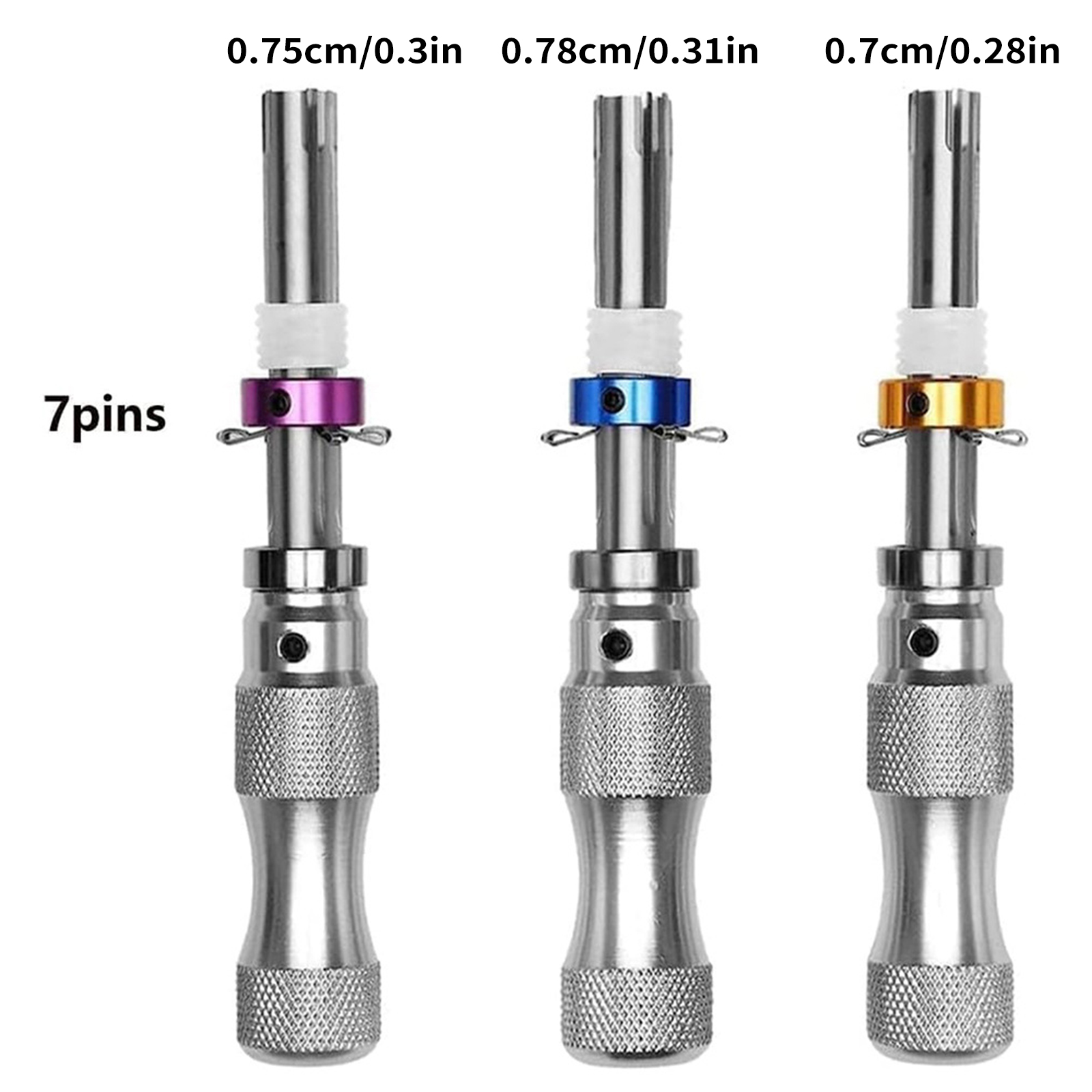 7 Pins Tubular Lock Pick Tool  - Lock Picking Set avaliação e preço