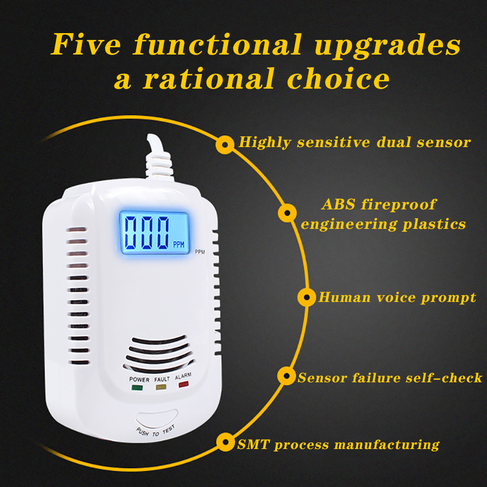 New CO Leak Detector 2-in-1 Ca - Home Security Device avaliação e preço